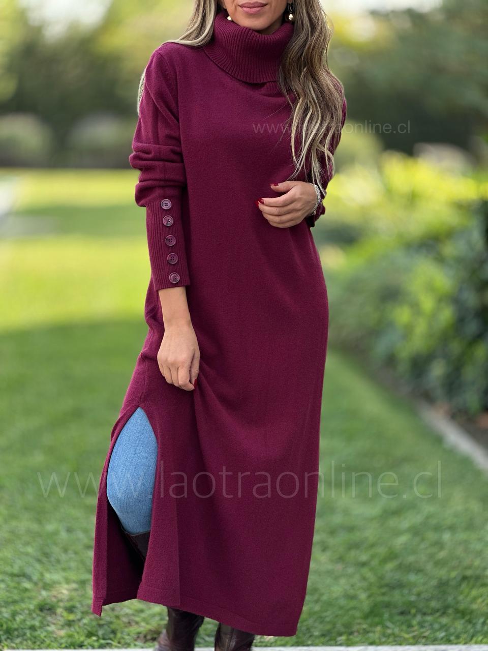 Sweater/Vestido Gales cherry