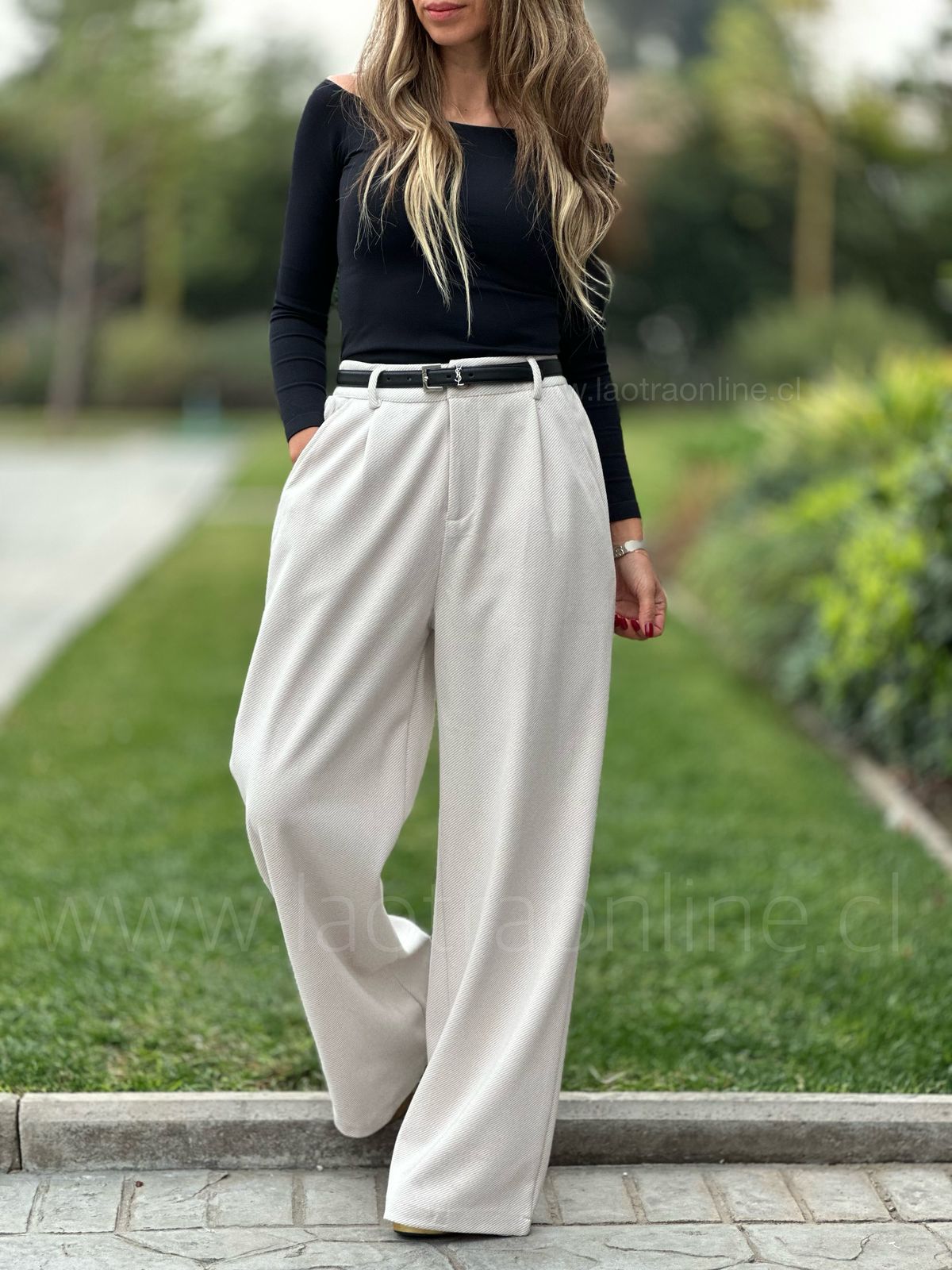 Pantalón Ámsterdam crema