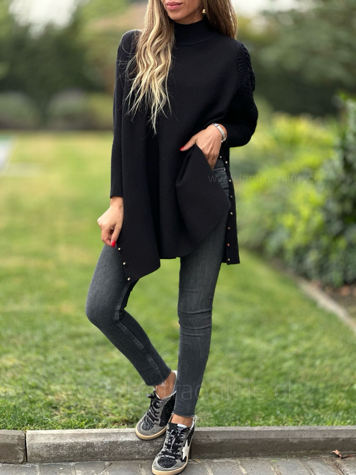 Sweater Tachitas tejido