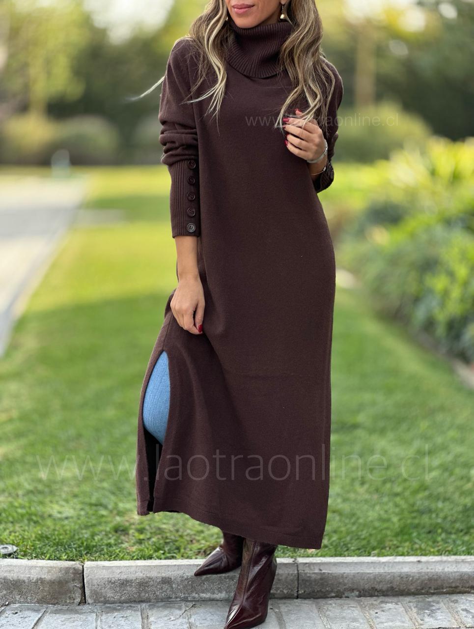 Sweater/Vestido Gales choco