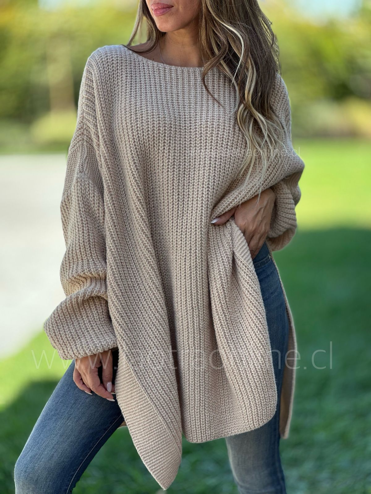 Oversize Magda beige