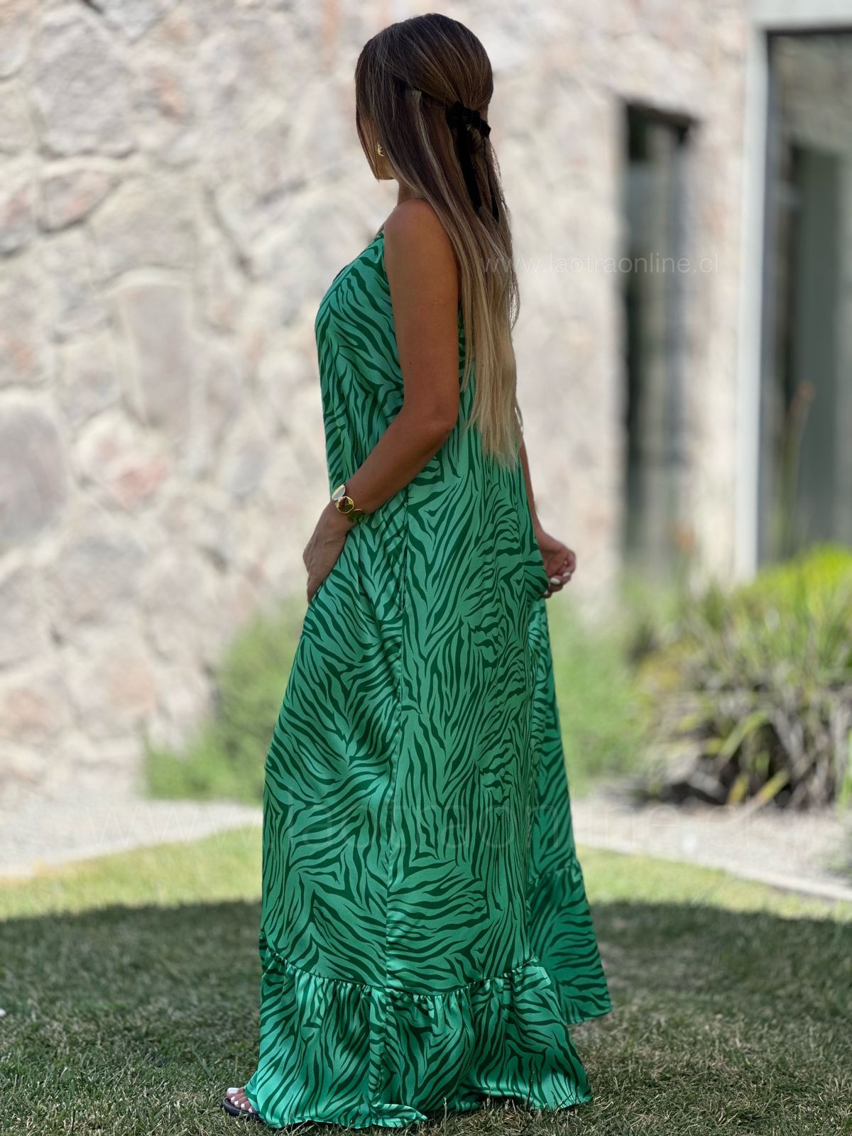 Maxi vestido Irlanda verde