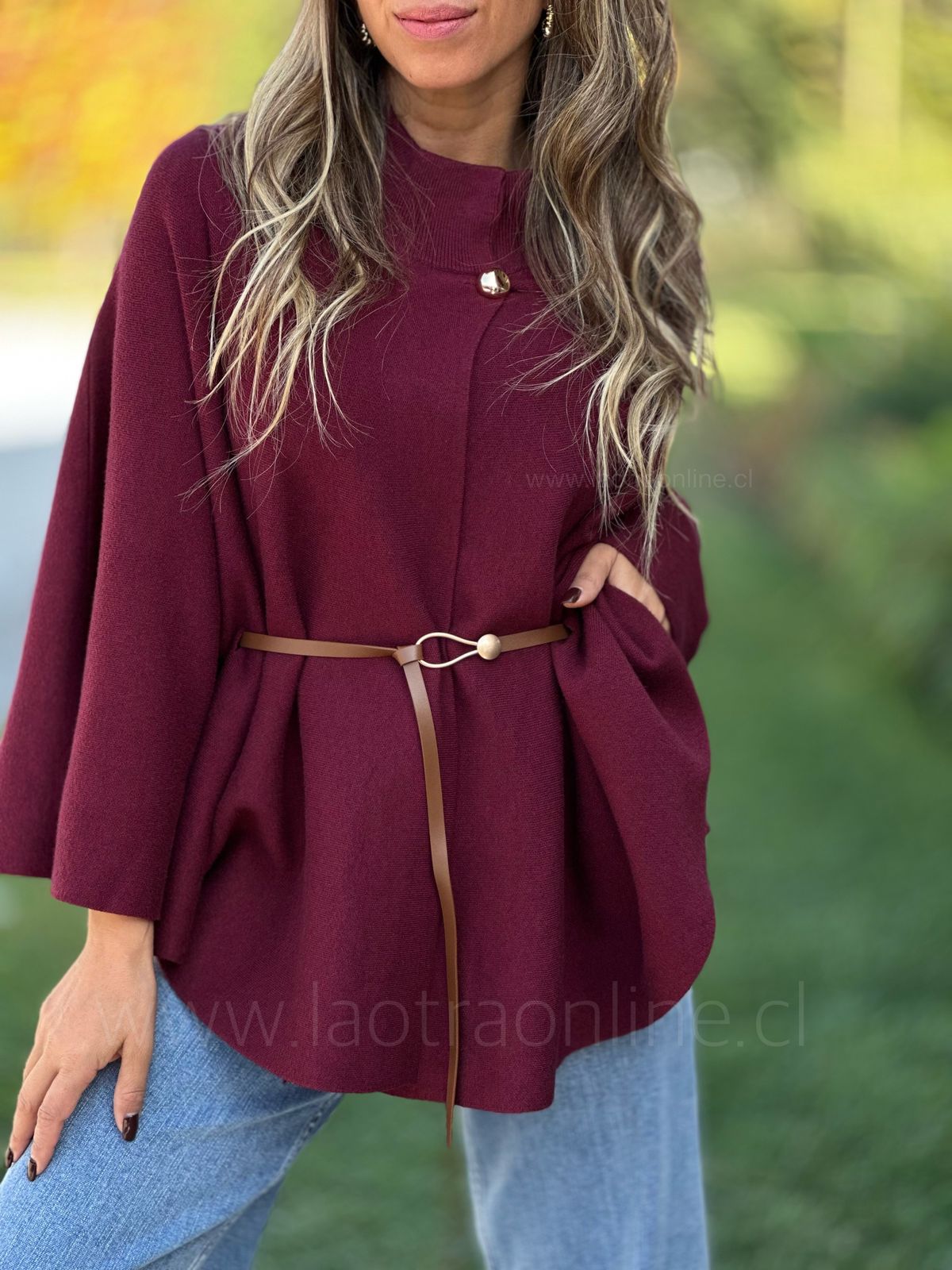 Capa/Sweater Copacabana cherry