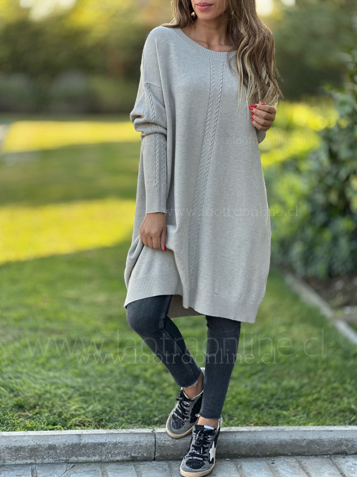 Maxi Sweater Leila gris