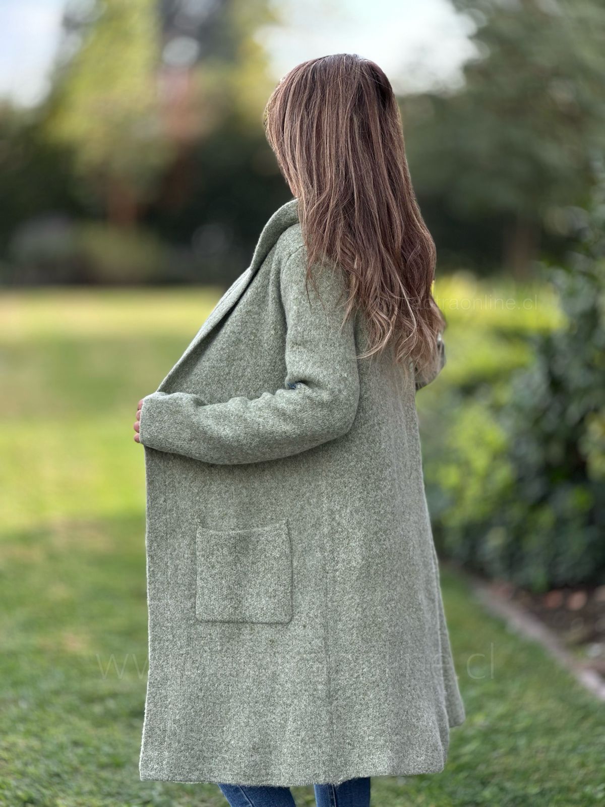 Abrigo/cardigan Ilusión menta
