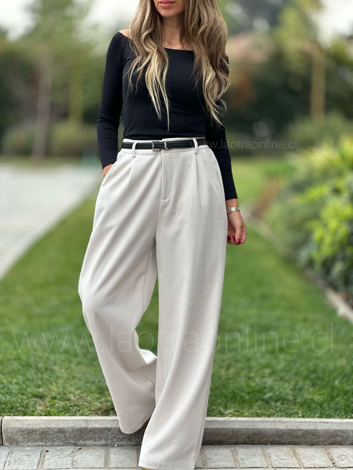 Pantalón Ámsterdam crema
