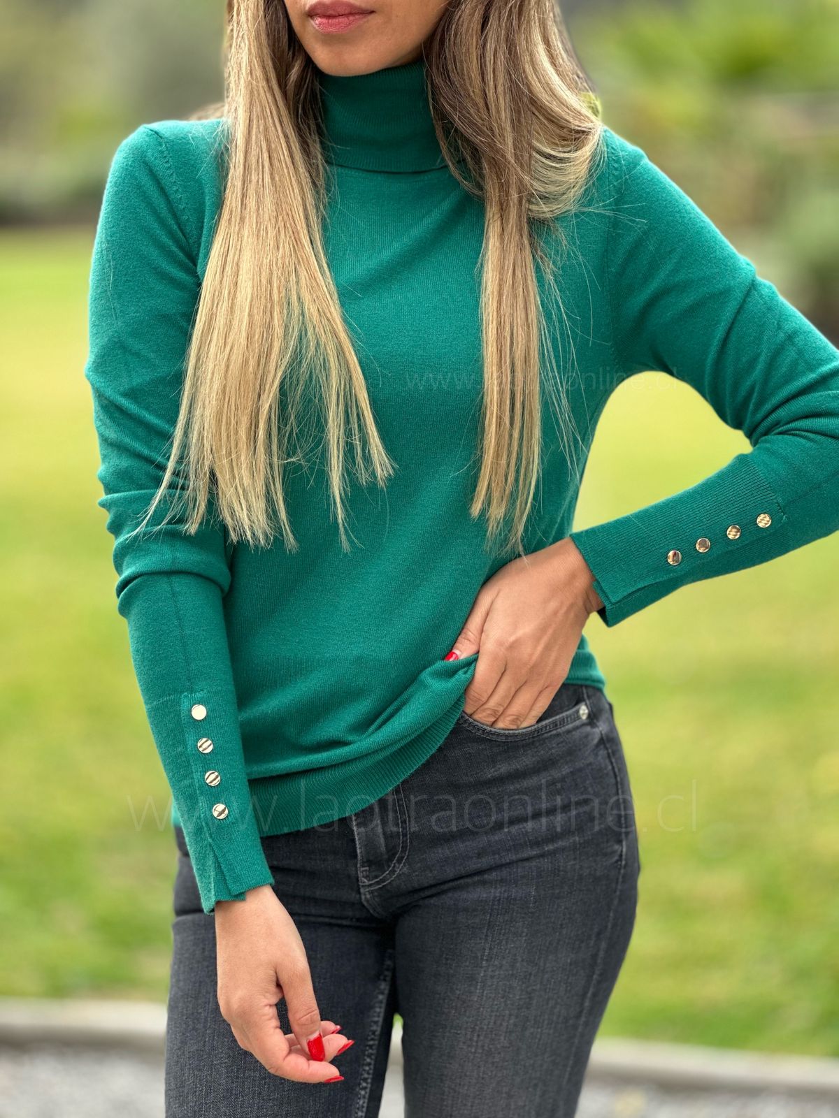 Sweater Flor Esmeralda