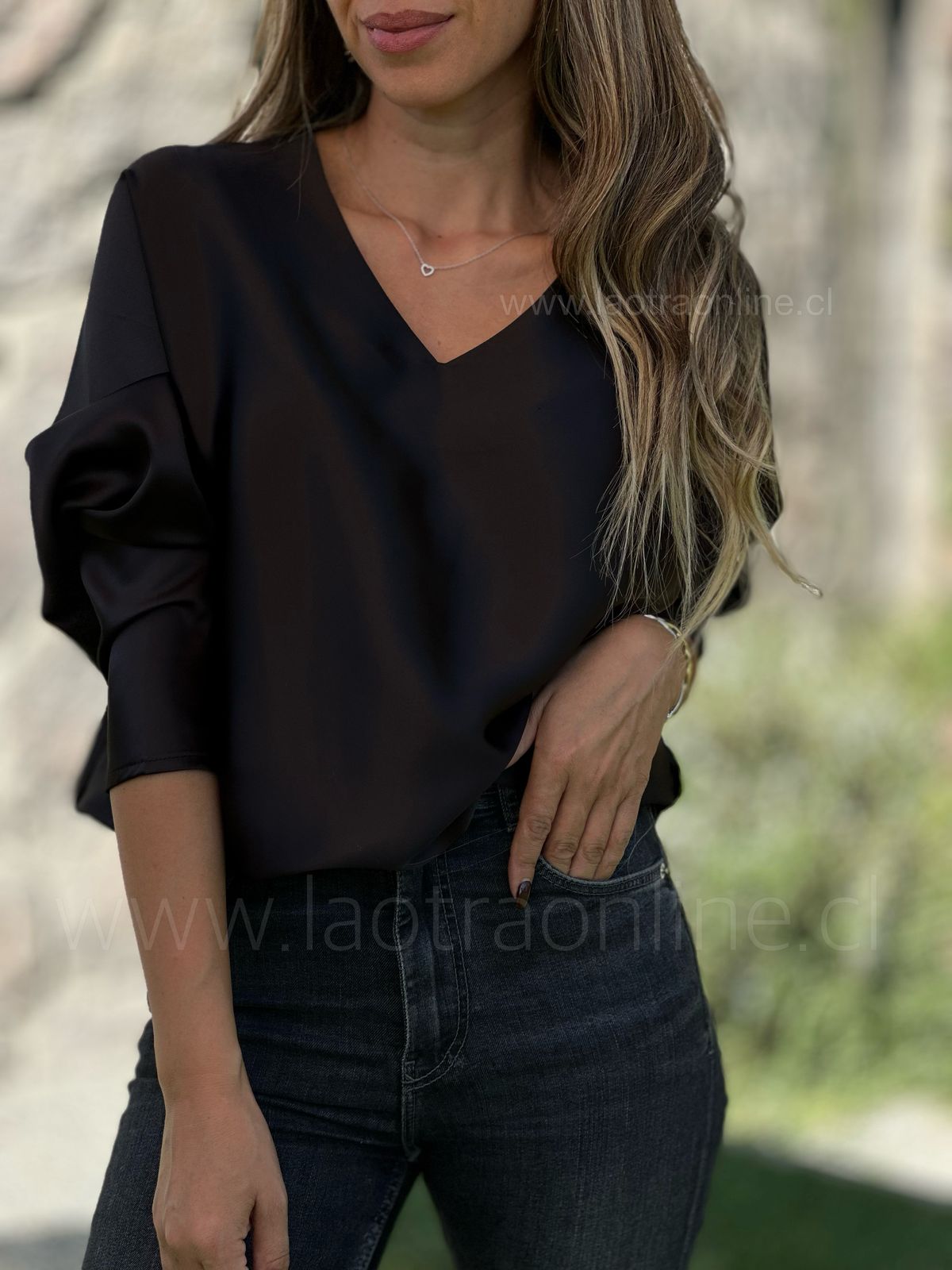 Blusa Mesina negro