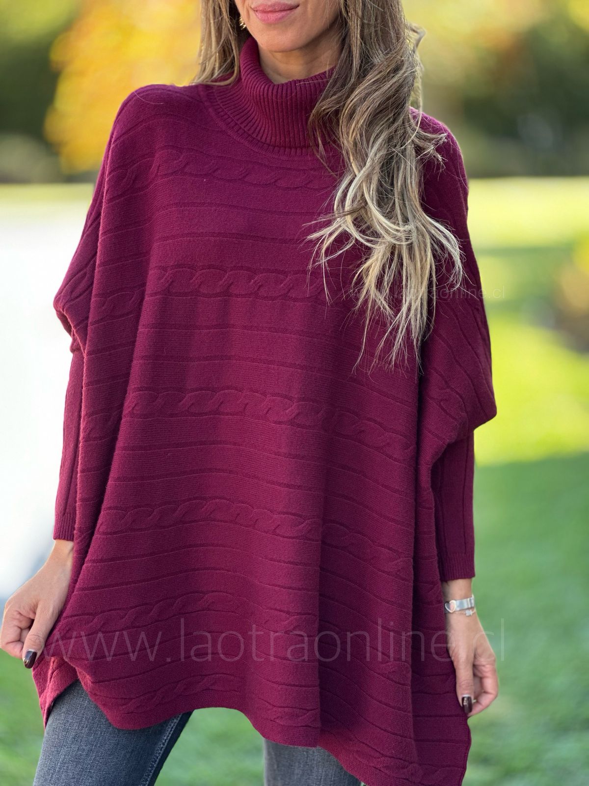 Oversize Trenzado cherry