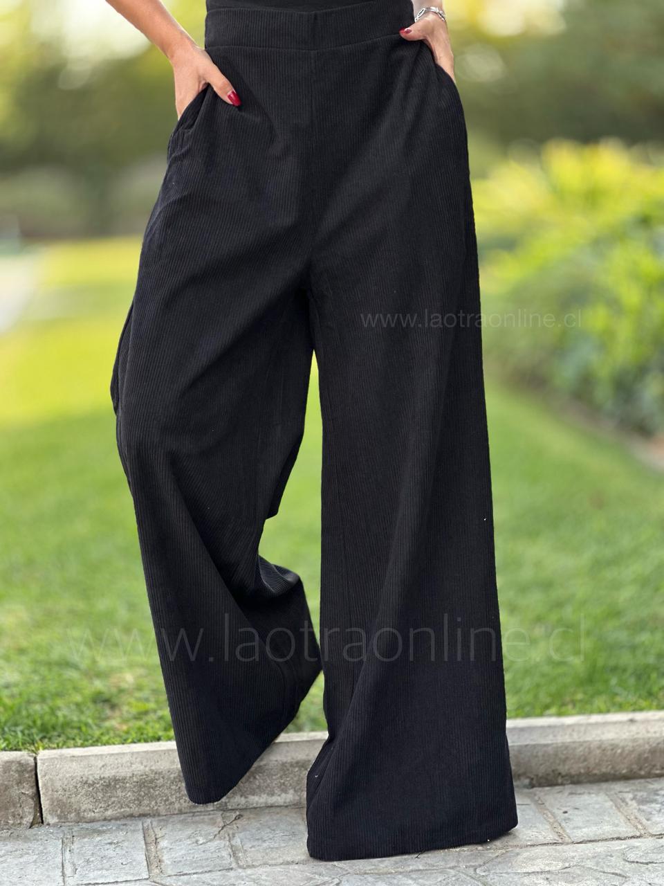 Pantalón Cotelé Turquía negro