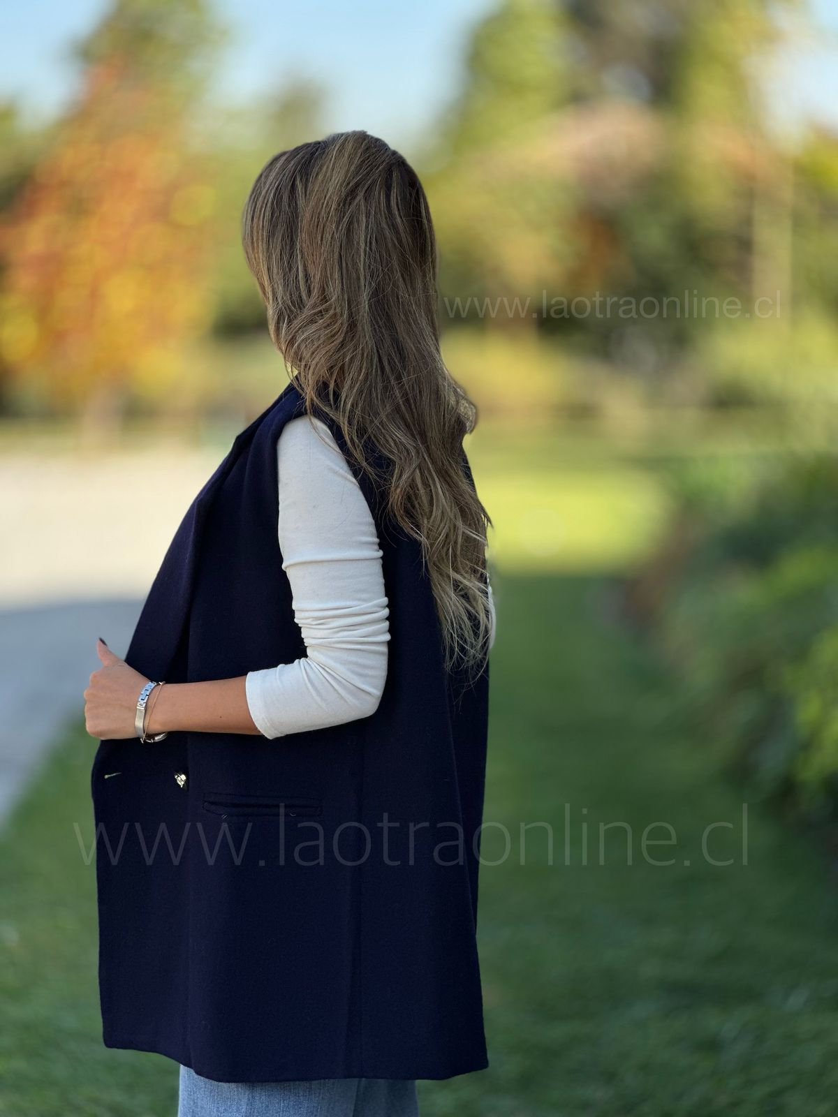 Blazer sin Mangas negro