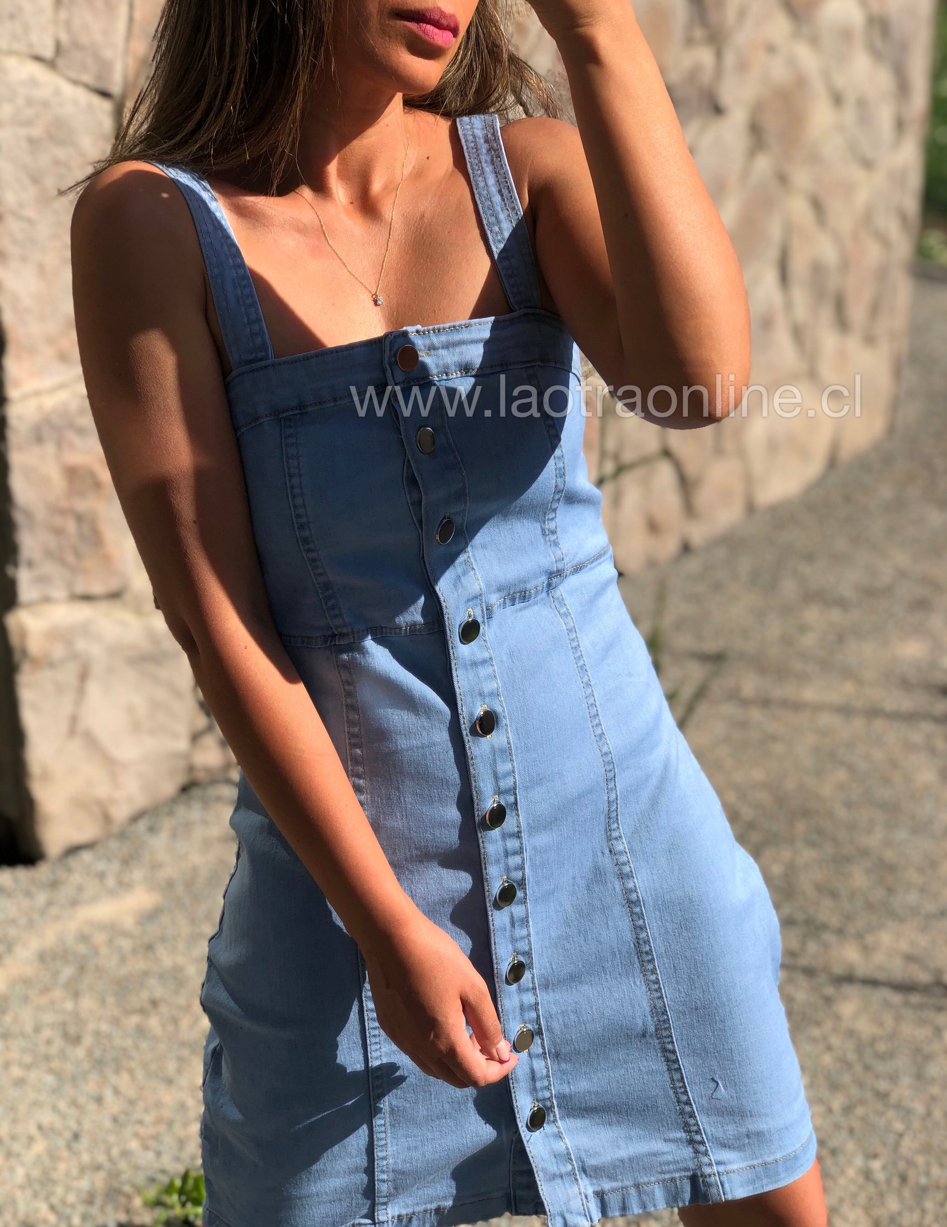 Vestido jardinero de online jeans